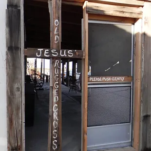 Entrance to the ghost town