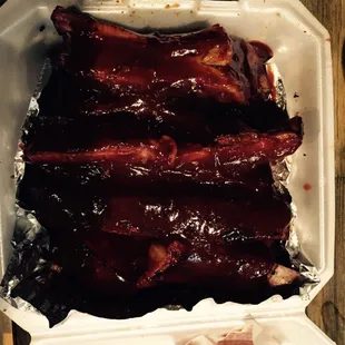 Ribs are enormous. This is a photo of the half slab.