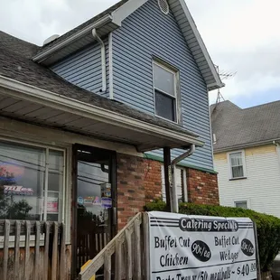 Front of store...along with my finger.