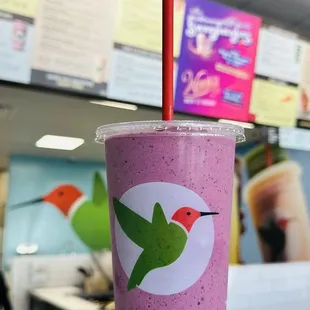 Enjoying my Muscle Max Smoothie which is beautifully blended.