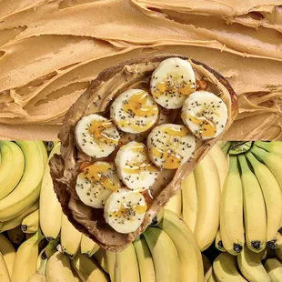 Peanut butter and banana toast
