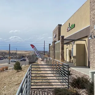 outside