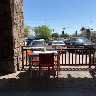 Outside seating