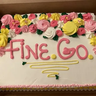 Retirement Cake - Wedding Cake Flavored