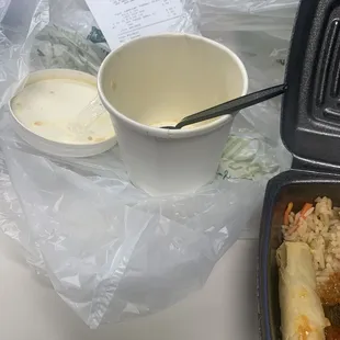 Spicy Crawfish bisque, all gone.