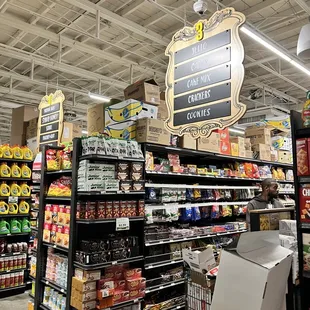 the grocery section of a grocery store