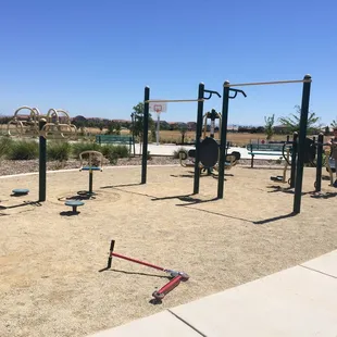 Built-in exercise equipment!