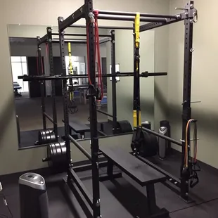 Equipped to help cross fitters with form and technique.