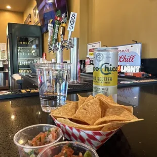 Fresh salsa and house chips