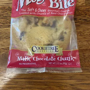 Grab and go chocolate chip cookie!!