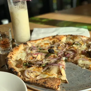 Porchettaboutit and frozen piña colada