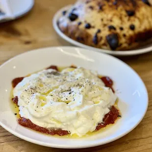 N'duja House Made Stracciatella and Bread