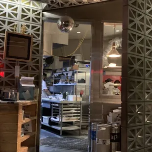 Kitchen looking spacious and well organised