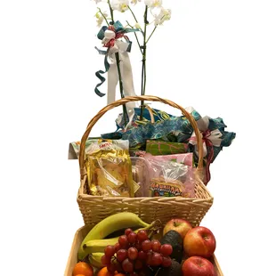 Gift basket unwrapped
