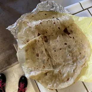 Large flour tortillas