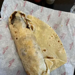 Breakfast burrito ($8.49)