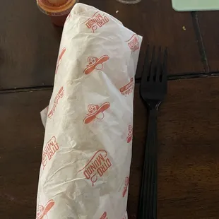 Grilled chicken burrito