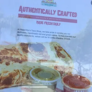 Notice on the window