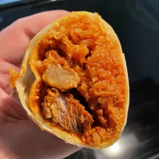 Kids chicken burrito