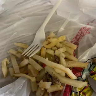 Raw fries