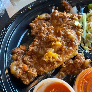 Crunchy ground beef tacos