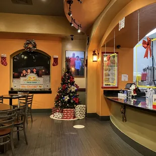 a decorated christmas tree