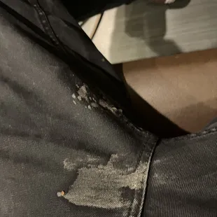 Mystery juice on pants