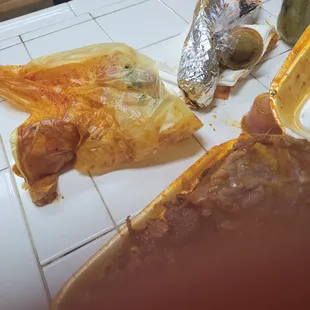 Bag of food from Robertitos