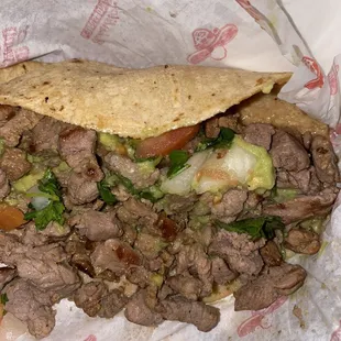 Carne asada taco