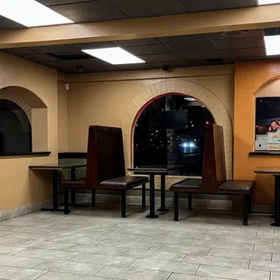 the interior of the restaurant