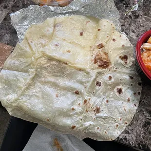 HUGE tortillas! Deliciousness! ;)~