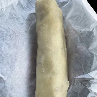 Uncooked tortilla
