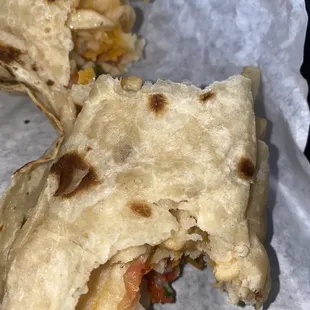 California burrito but as you can see there&apos;s no meat in it.