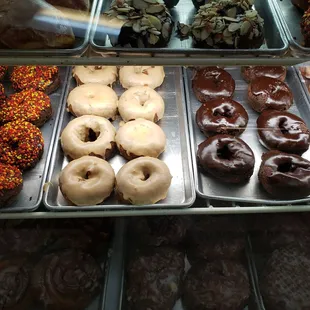 Too bad the white iced donuts are pumpkin. Both EBS and I don&apos;t like pumpkin.