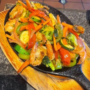 Shrimp Fajitas
