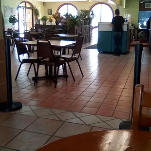 Inside Roberto&apos;s Mexican Food. Order up front...no table service. Sort of a fast food operation.
