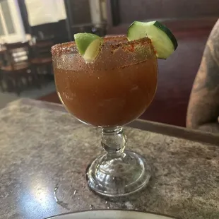 Checking in for some of their delicious Micheladas!