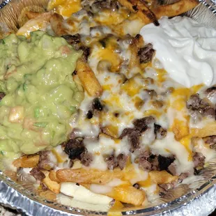 Carne Asada fries (no pico, extra Carne asada)