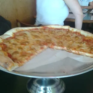Large sausage pizza. Nothing special