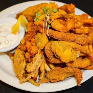 fried fish and fries