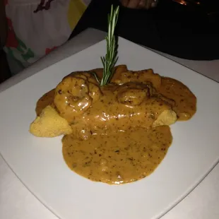 Shrimp and Grits Cake