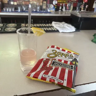 Watermelon lemon drop with Grey Goose.