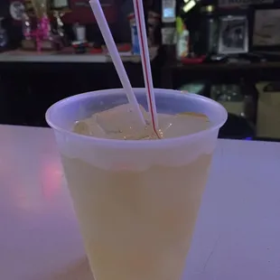A rusty nail in a plastic vessel is still... A rusty nail.