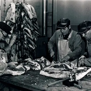Butchers back in the day!