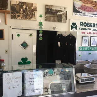 Inside store