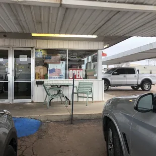 Outside