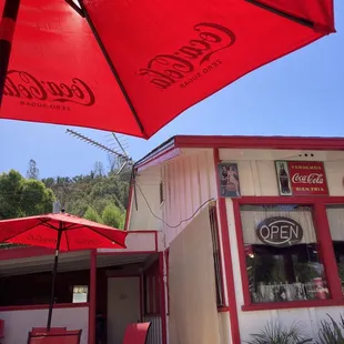 Outside sitting area