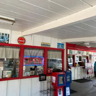 the inside of a store