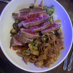 Teriyaki Ahi Tuna Bowl.  It's pretty good.