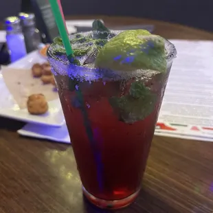 Blackberry mojito.  Very sweet; I don't think I'd get again.